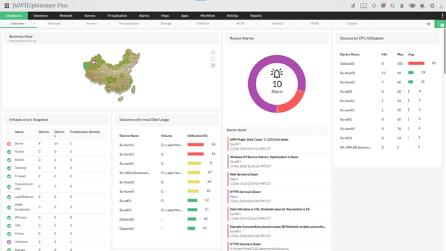 Screenshot OpManager